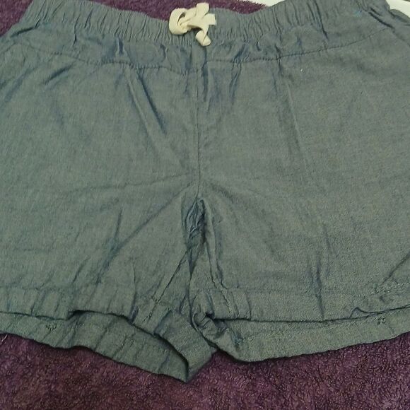 WONDER NATION Girls Bundle of 2 Shorts. Size L 10-12. Cuffed and Pockets - Picture 7 of 14